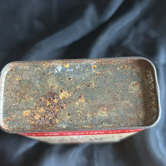 Vintage Mobil Lustre Cloth S/V Design A-381 Socony-Vacuum Oil Company Inc. tin - Picture 6 of 10